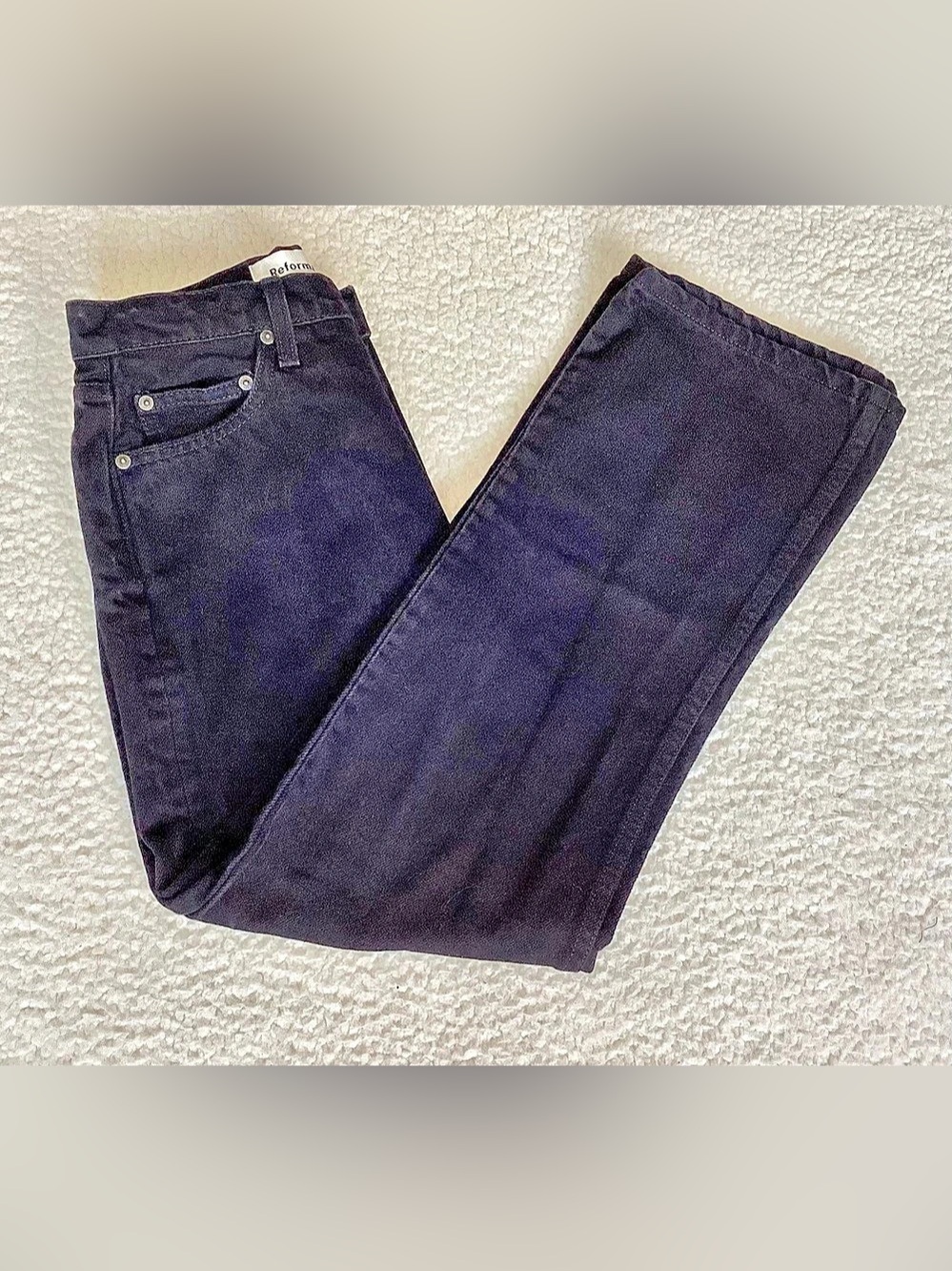 Reformation Jodi Kick Flare Jeans Size 26 Black High Rise Model Off Duty